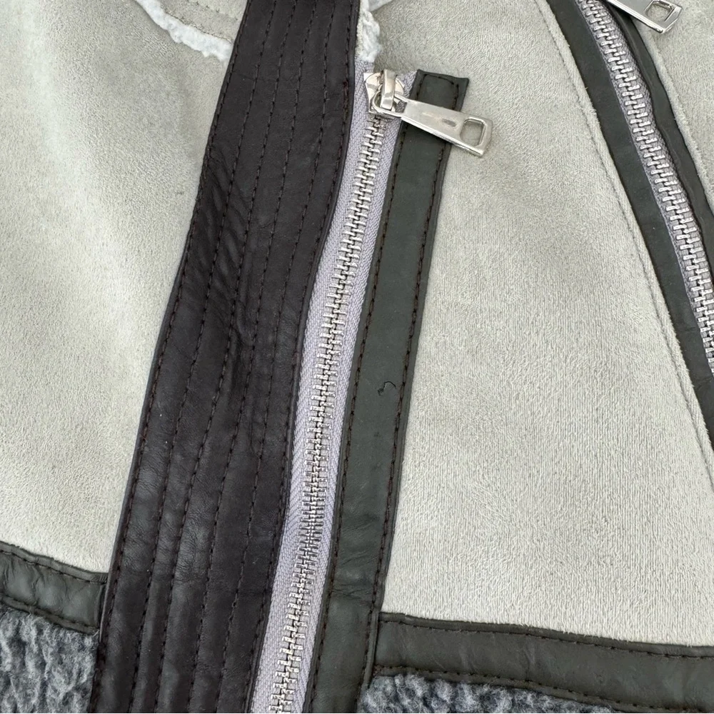 STELLA & Lorenzo Faux Shearling Moto Vest Size XS - Picture 16 of 16